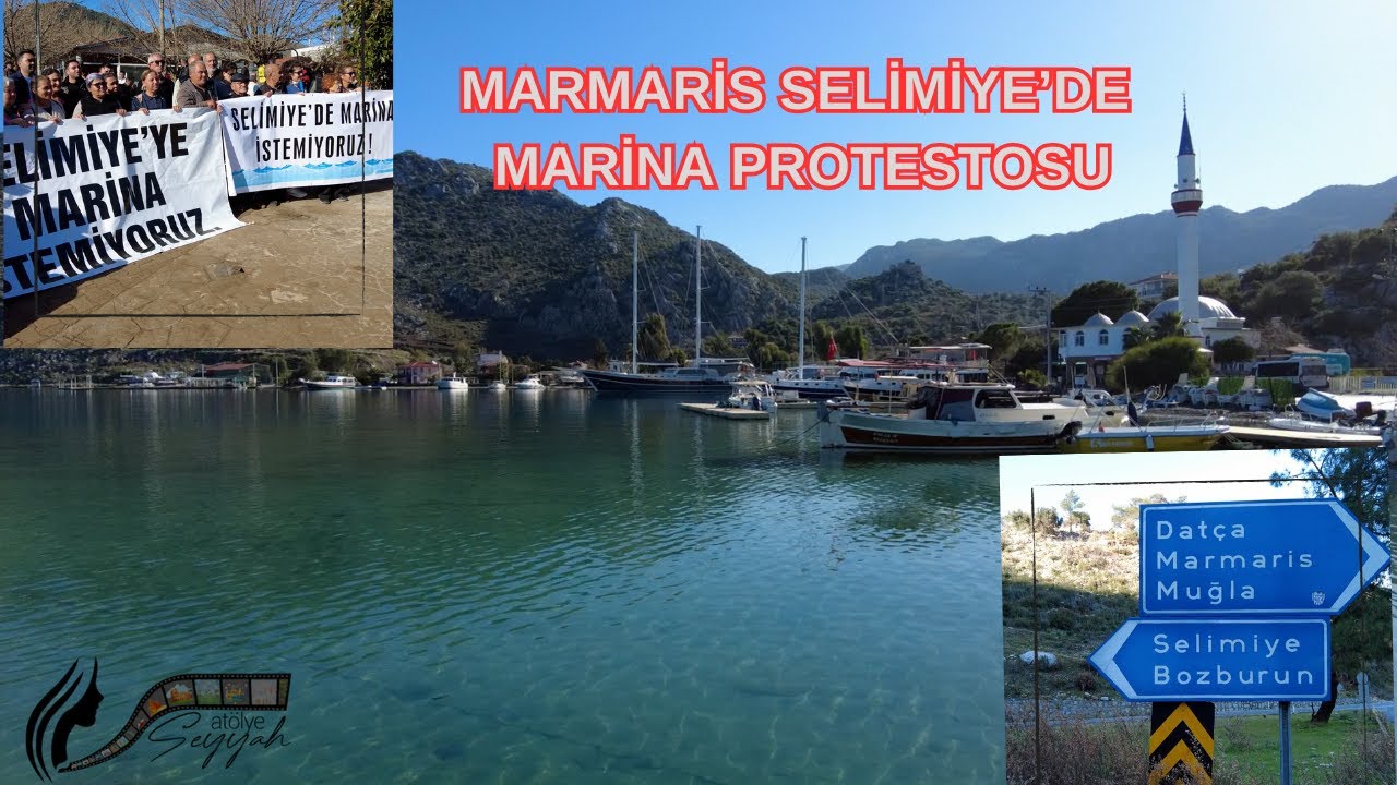 Marmaris Selimiye'de Marina Protestosu