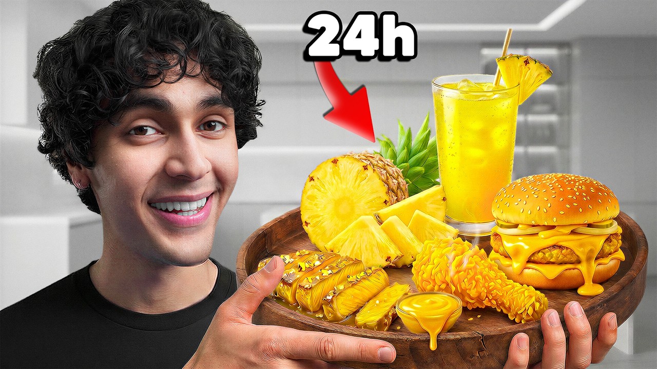 Ich esse nur GELBES ESSEN f&uuml;r 24 Stunden 😳💛 | Yow Mohi