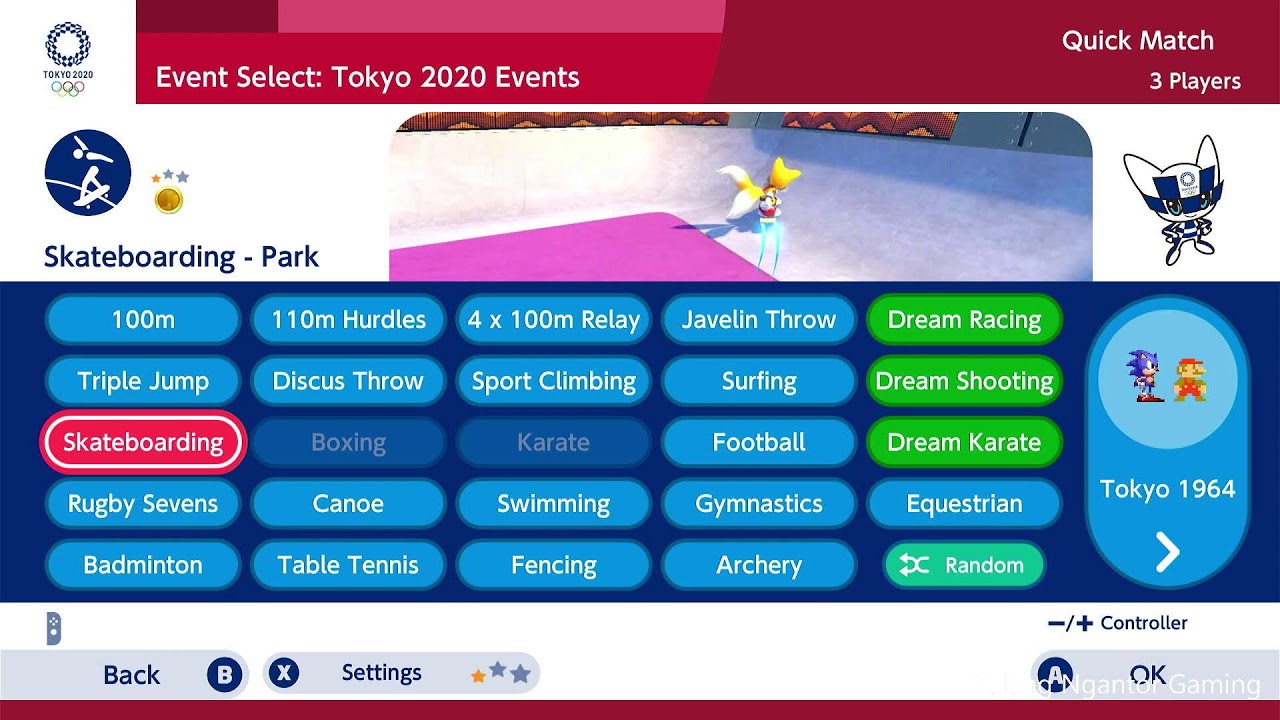 NINTENDO SWITCH | mario and sonic olympics gameplay