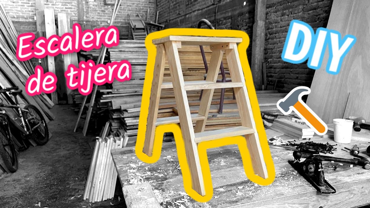 ¿CÓMO HACER UNA ESCALERA DE TIJERA PARA EL HOGAR? | ESCUELA DE CARPINTERÍA