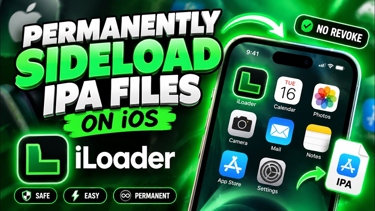 Загружайте IPA-файлы на iOS навсегда с помощью iLoader! (Без возможности отзыва лицензии)