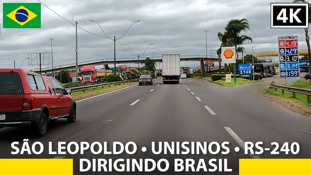 São Leopoldo - Unisinos - RS-240 [Dirigindo Brasil] 4K