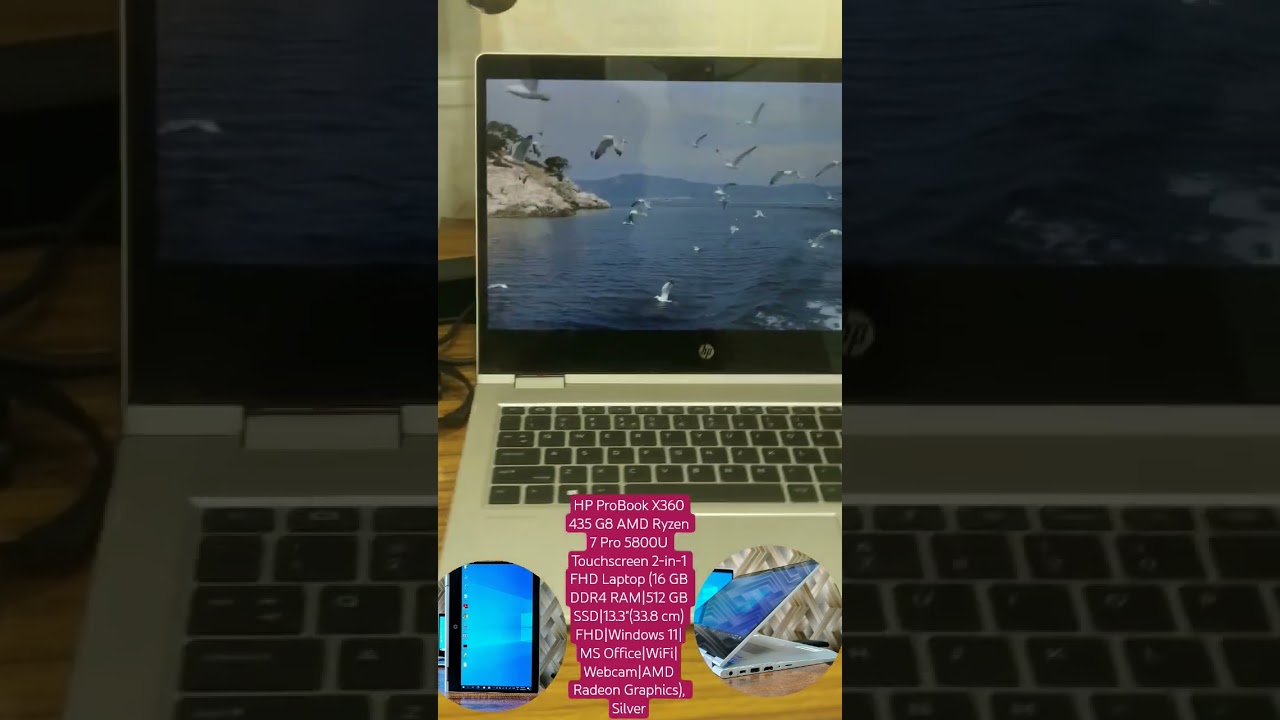 HP ProBook X360 435 G8 Touchscreen 2-in-1 FHD Laptop #convertiblelaptop #superlaptop #amdryzen#used