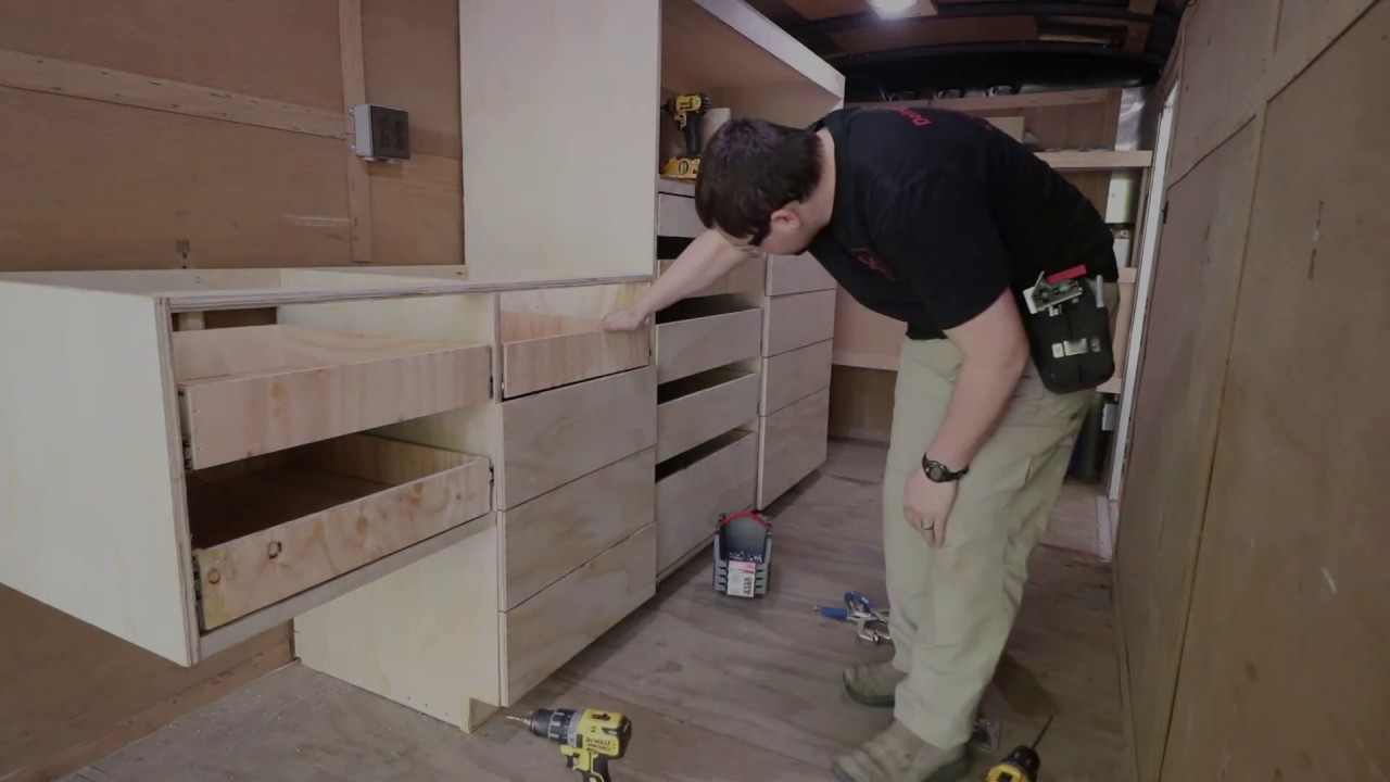 Mobile Tool Trailer Build Bench Top Cabinet  Part 5-7