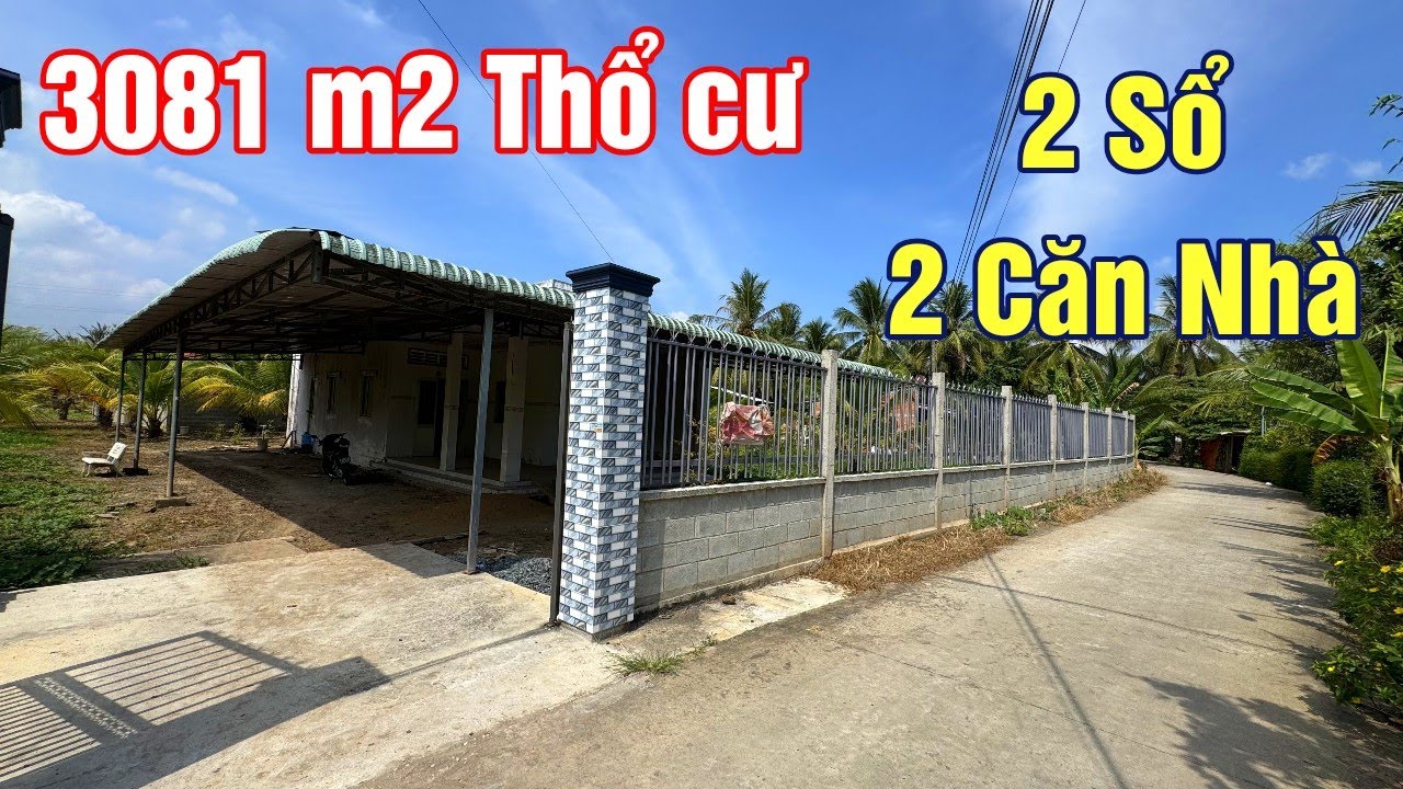 NHÀ VƯỜN CÓ RẠCH NHỎ 2 CĂN NHÀ GẦN CẦU RẠCH MIỄU