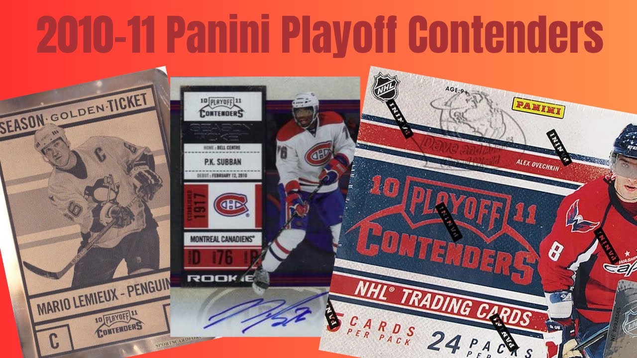 WHAT IN THE WORLD?!? | 2010-11 Panini Playoff Contenders Hockey Hobby Box Part 1
