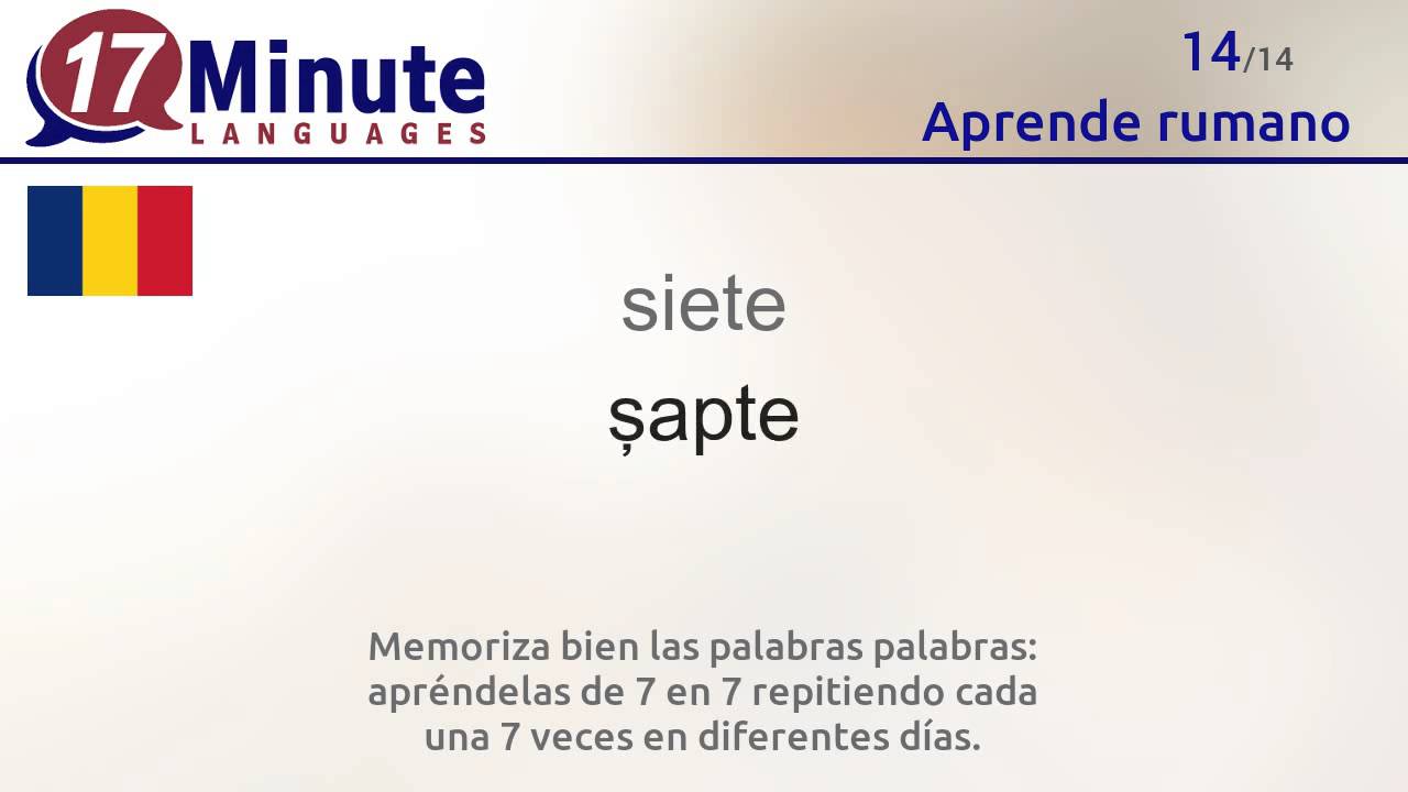 Aprende rumano de forma gratuita con nuestro nuevo formato en vídeo.