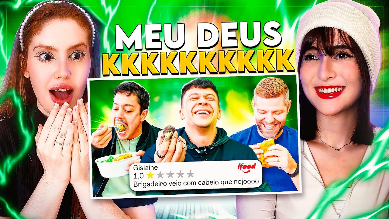 REACT | PROVAMOS AS PIORES COMIDAS DO IFOOD 😂 | CR Reacts