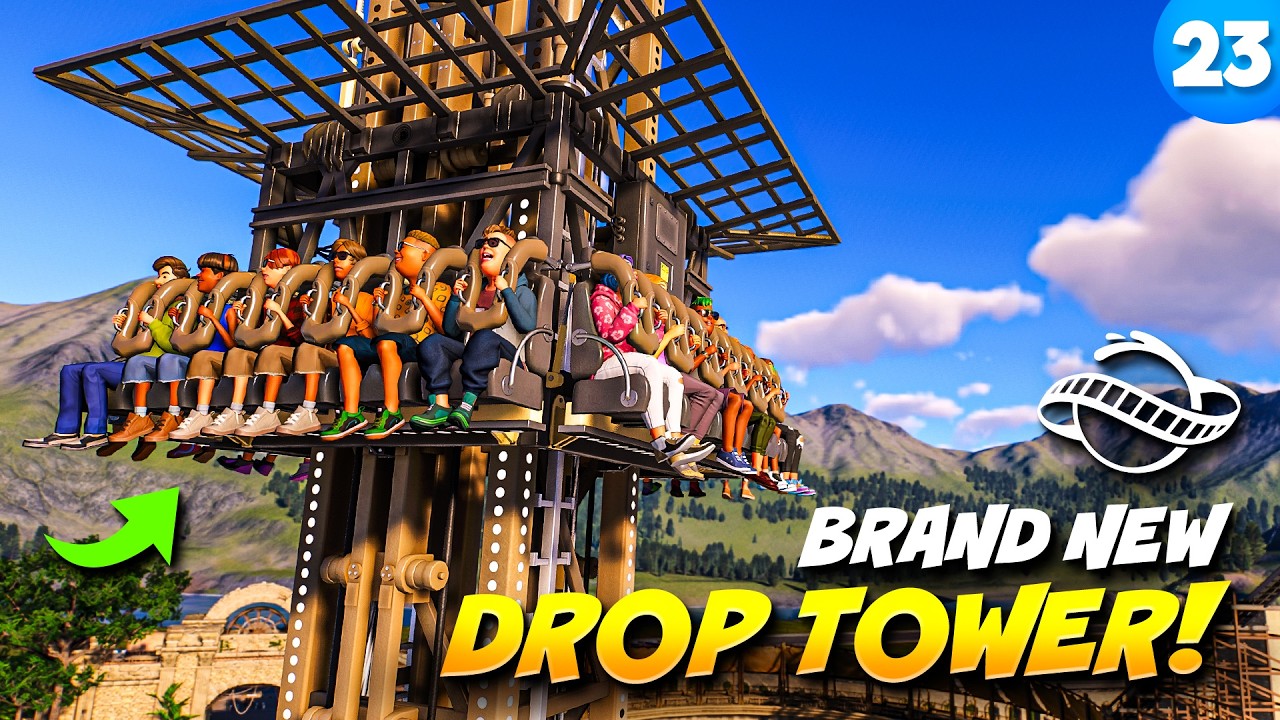 Украшаю свою башню свободного падения в Planet Coaster 2!
