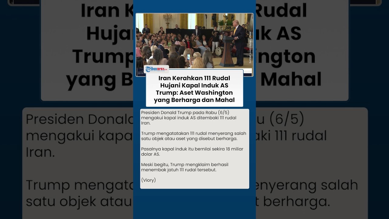 Respons Trump seusai Kapal Induk AS Dihujani 111 Rudal Iran: Aset Washington yang Berharga dan Mahal