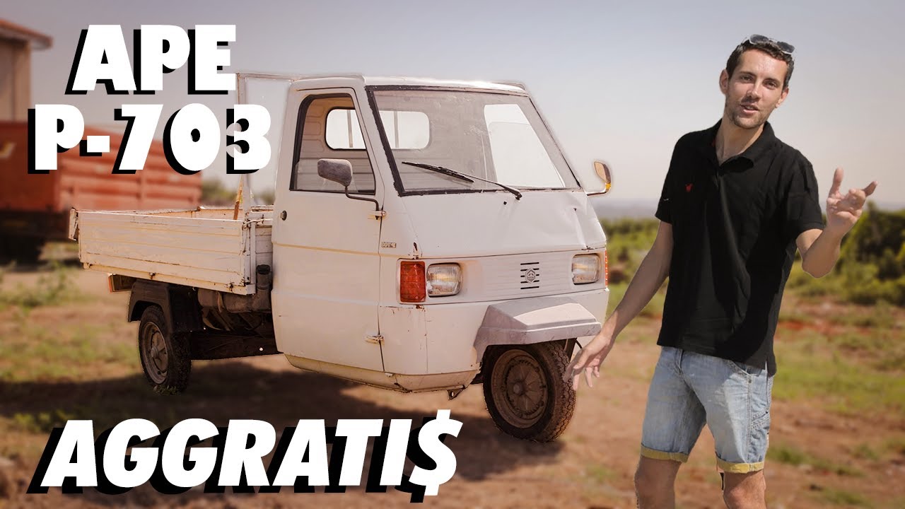 Ape Piaggio P703 REGALATA 😱 | Recupero in Molise e primi lavori di manutenzione.