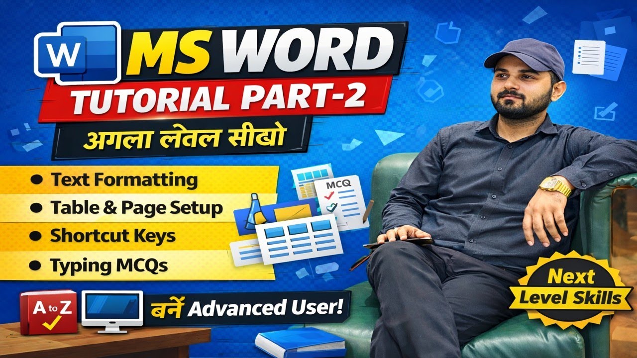 MS Word Tutorial Part-2 🔥 | Complete Beginners Guide | Learn Word in Hindi
