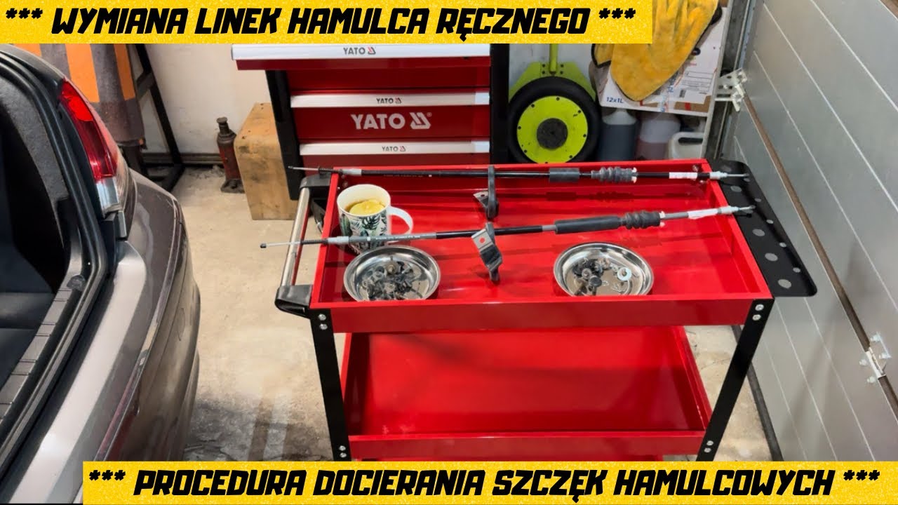 BMW E65 730d Wymiana Linki Ręcznego E60 E65 - Linki Ręczny Hamulec PARKING Wymiana Procedura