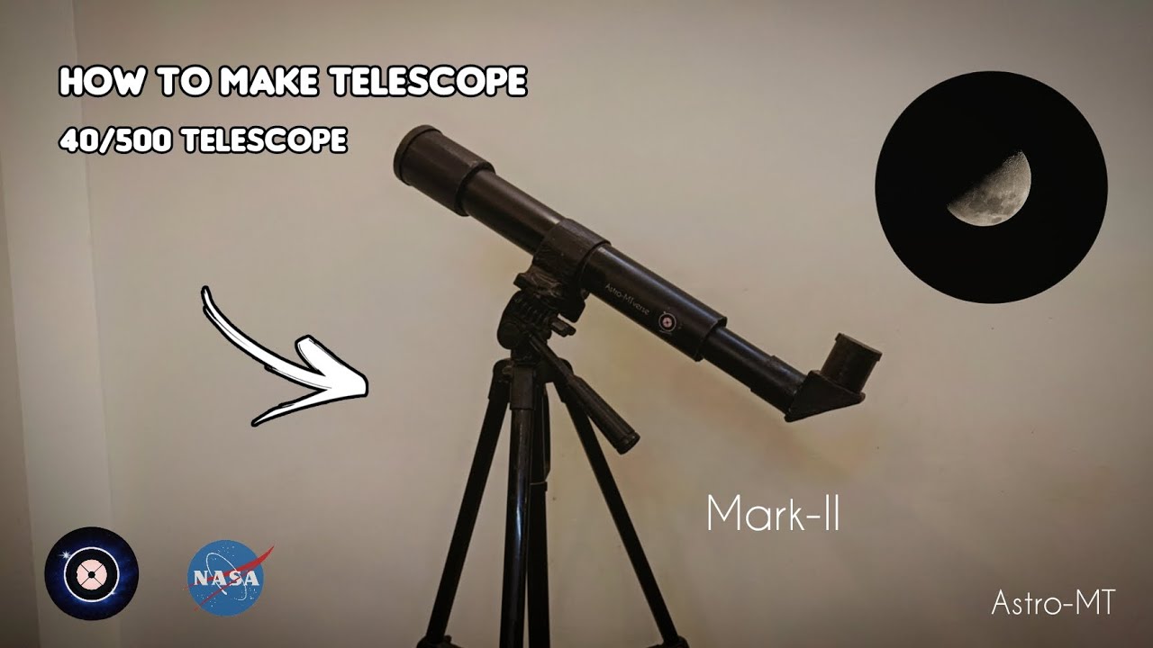 Build my own 40mm refractor telescope from scratch / how to make telescope at home / diy  Astro-MT