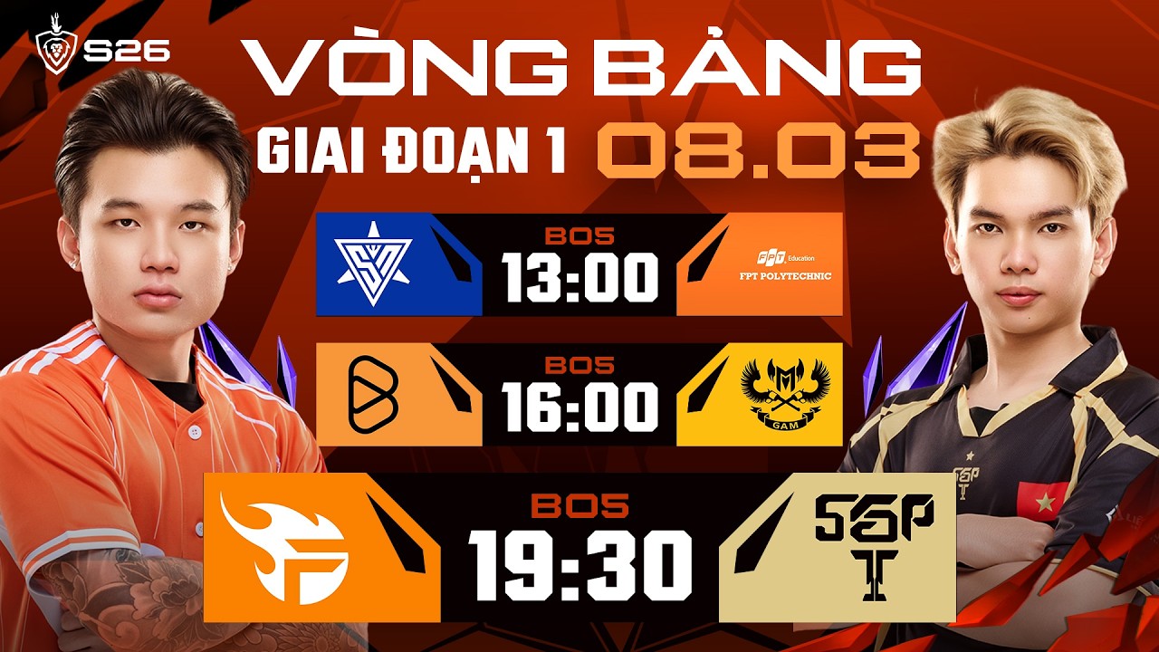 🔴 TRỰC TIẾP: SUPER NOVA vs FPT POLYTECHNIC | GIAI ĐOẠN 1 - LƯỢT ĐI | ĐTDV MÙA XUÂN 2026