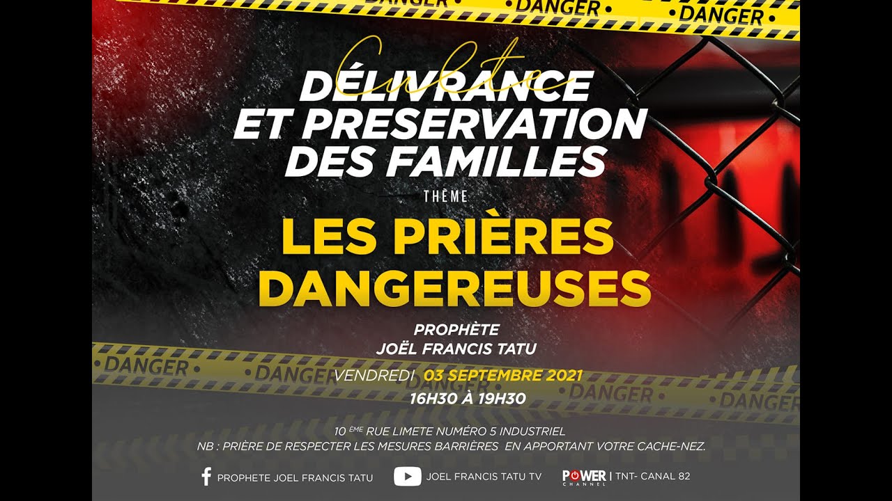 🔴LES PRIÈRES DANGEREUSES  avec  le Prophète Joel Francis Tatu