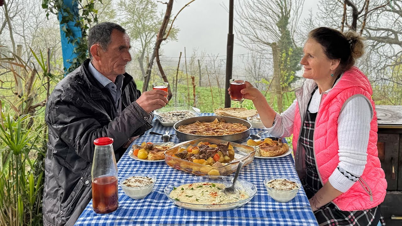 Traditional Albanian Byrek & Cornmeal Fritters Done Right! 🇦🇱🍲