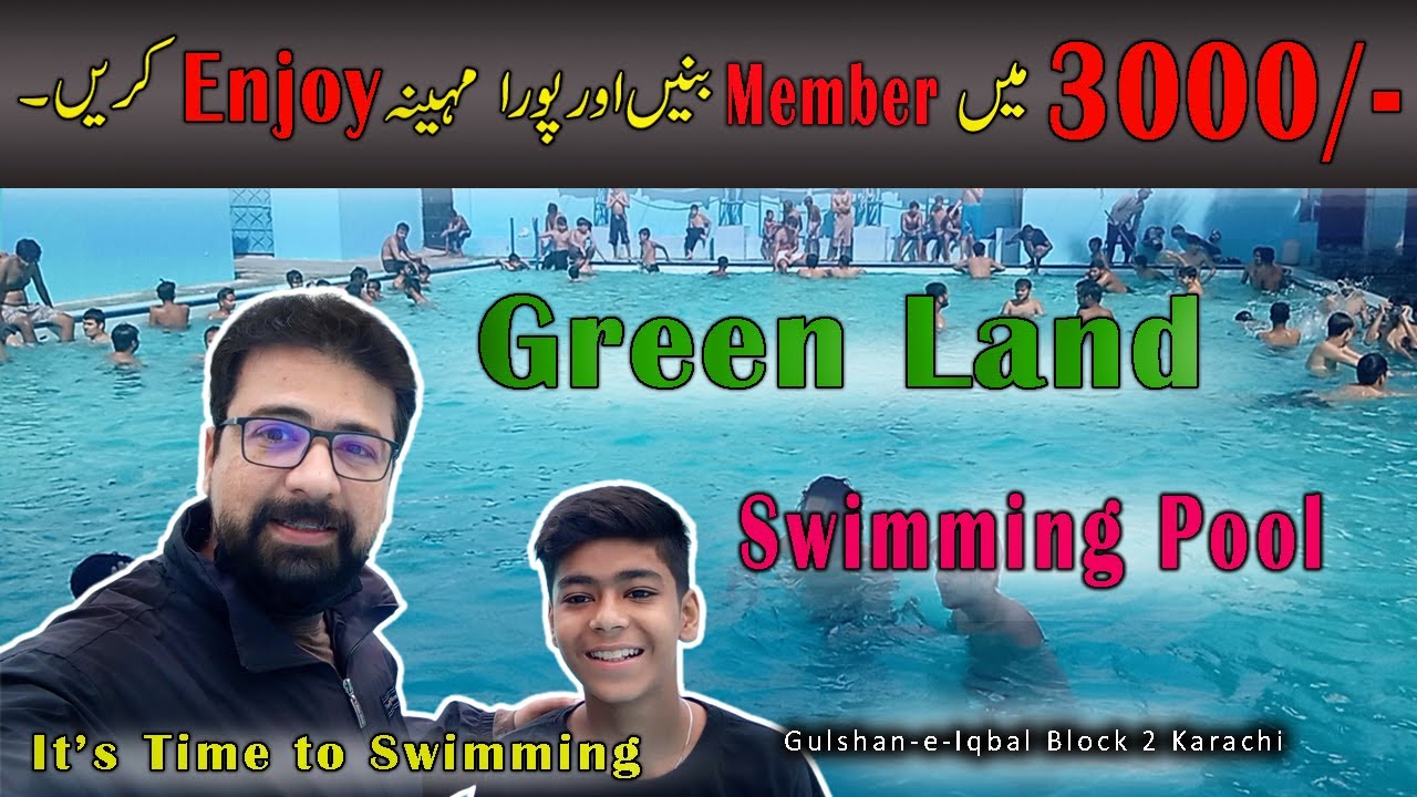 Best Swimming Pool in Karachi | Enjoy Your Weekend | Crystal Clear Water Of Green Land Karachi