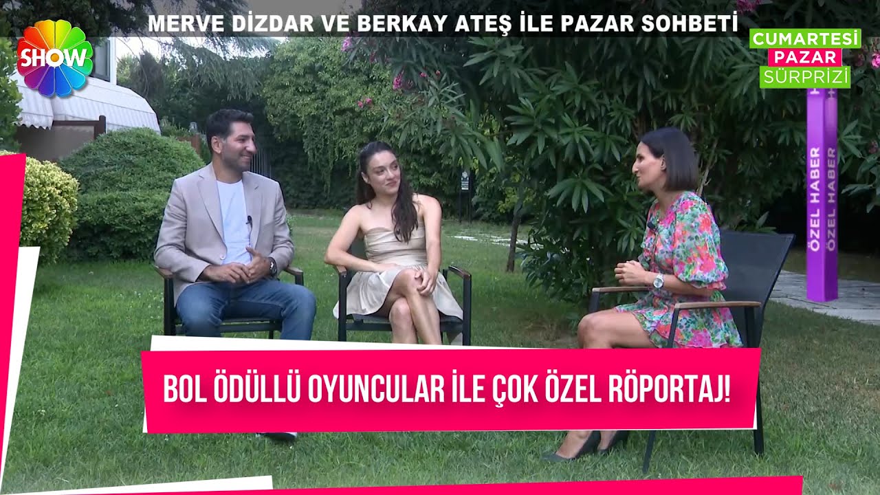 İki ödüllü oyuncu Merve Dizdar ve Berkay Ateş ile çok özel röportaj sadece Pazar Sürprizinde!