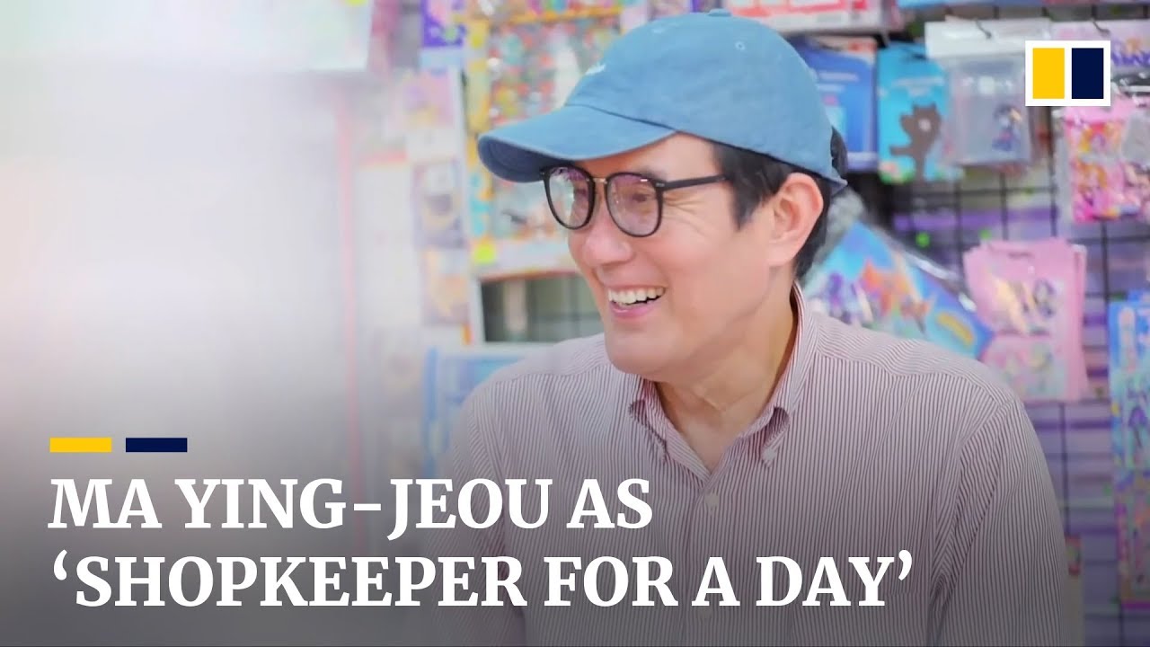 Taiwan’s ex-president Ma Ying-jeou works as ‘shopkeeper for a day’ at bookstore
