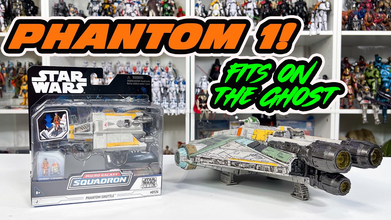 Phantom Shuttle Micro Galaxy Squadron Unboxing and review! (FITS ON THE GHOST)