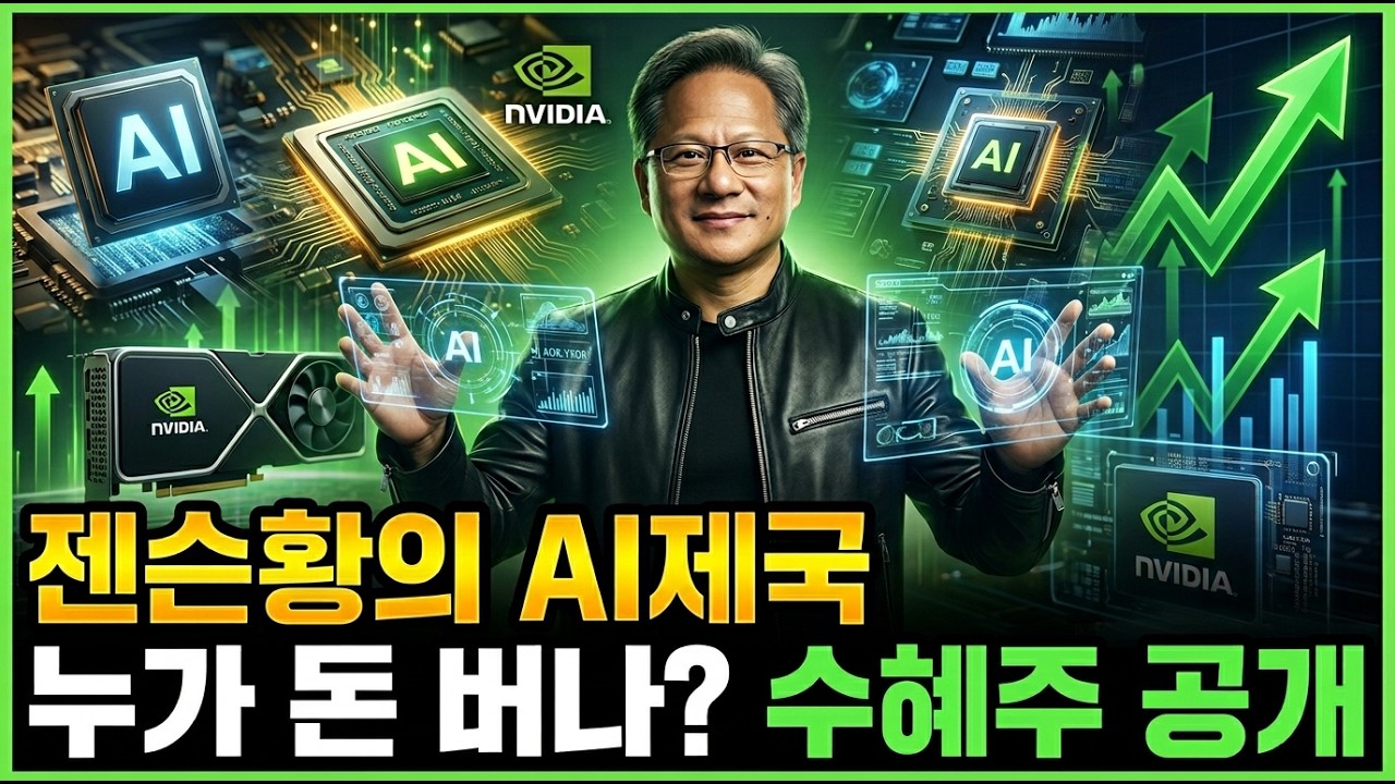 젠슨 황의 AI 제국 누가 돈 버나? 수혜주 전부 공개. #엔비디아 #GTC2026 #젠슨황 #AI투자 #SK하이닉스 #반도체 #주식투자 #삼성