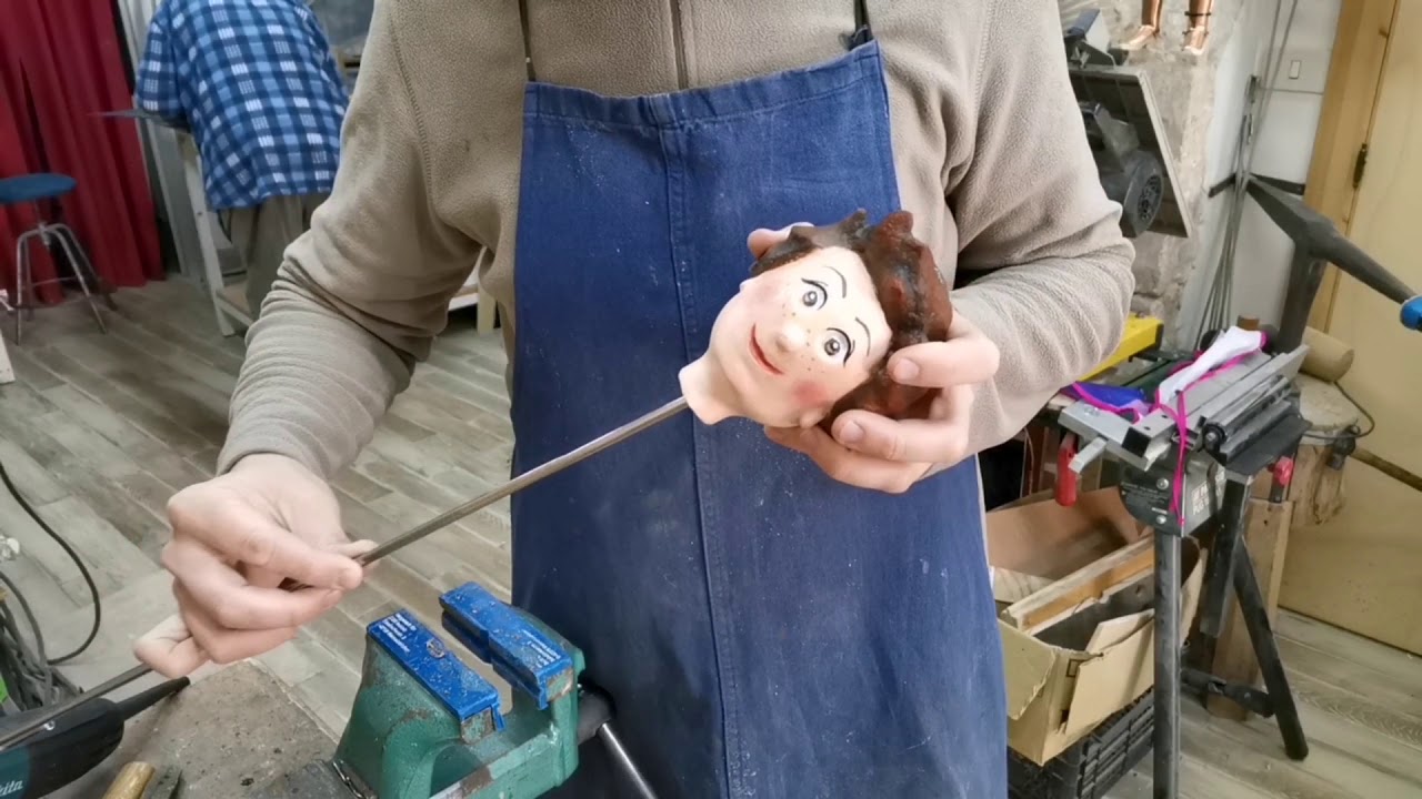 Pupi siciliani. Opera dei pupi. Realizzazione pupo OLFO