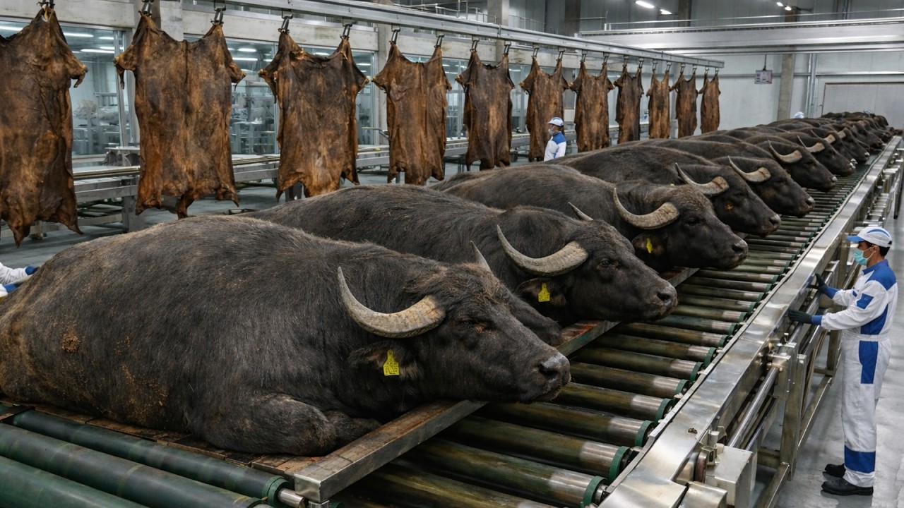 Dentro de Buffalo Leather Factory: De pieles de búfalo a productos de lujo (proceso completo)