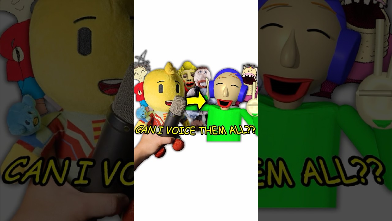 Могу ли я озвучить каждого персонажа из Baldi's Basics? #baldisbasics #baldi #pghlfilms