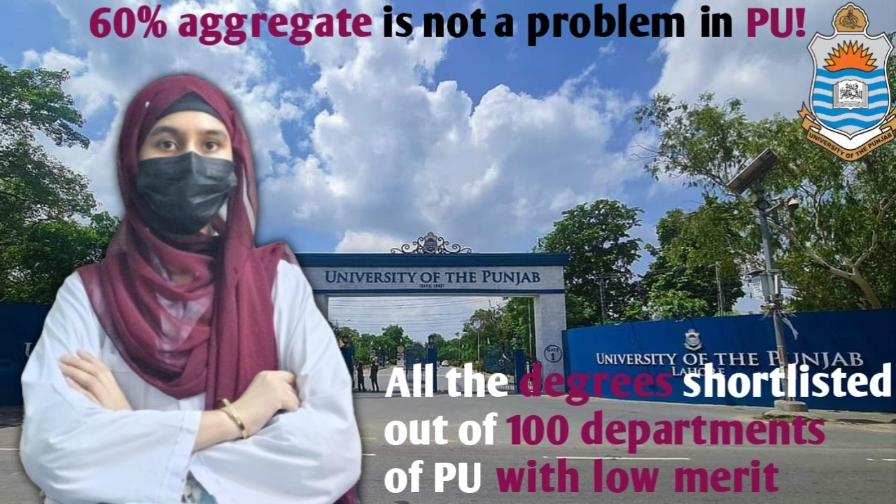 How to get Admission in PU with less than 69% aggregate in PU in 2026?
