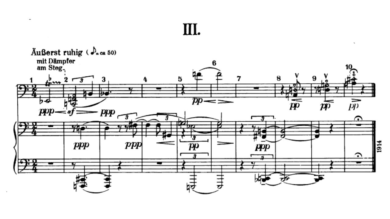 Webern, Anton von - Three Little Pieces, Op. 11