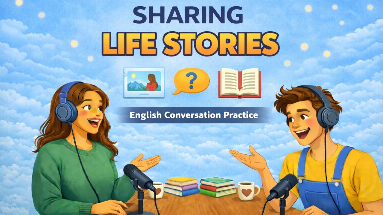 English Podcast For Easy English Conversations | Sharing Life Story | Just Listening 