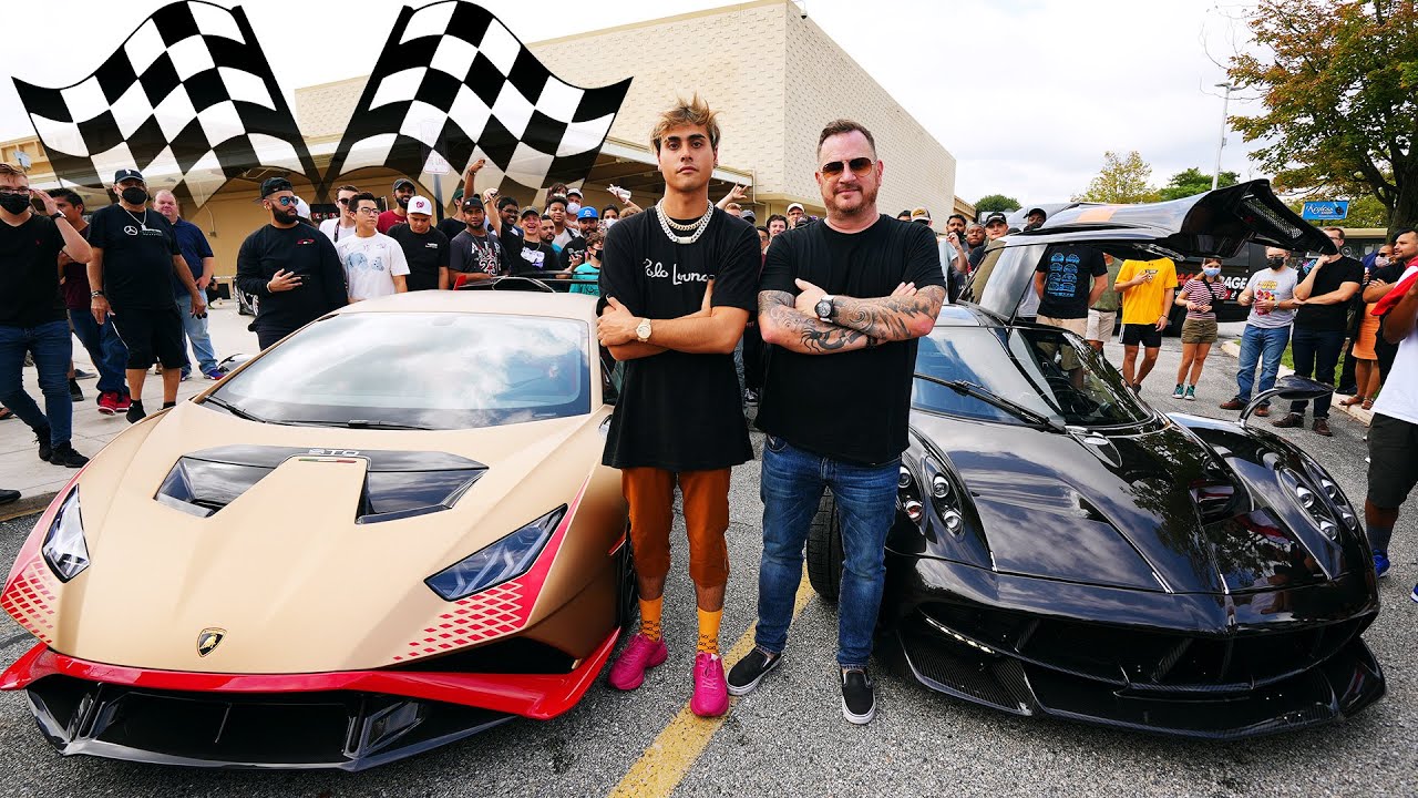 Дрэг-рейс! Lamborghini Huracan STO против Pagani Huayra