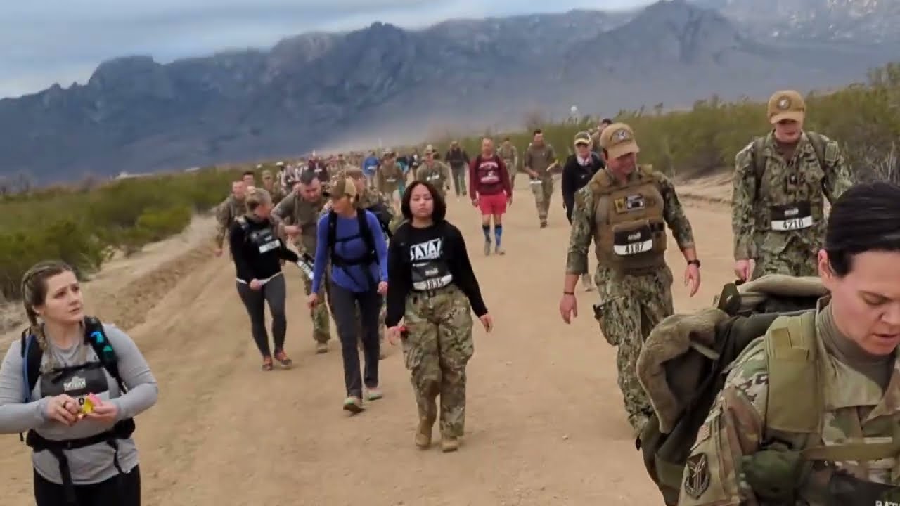 White Sands Missile Range 35th Annual Bataan Memorial Death March Walkin Man by M J Martin & Holiday