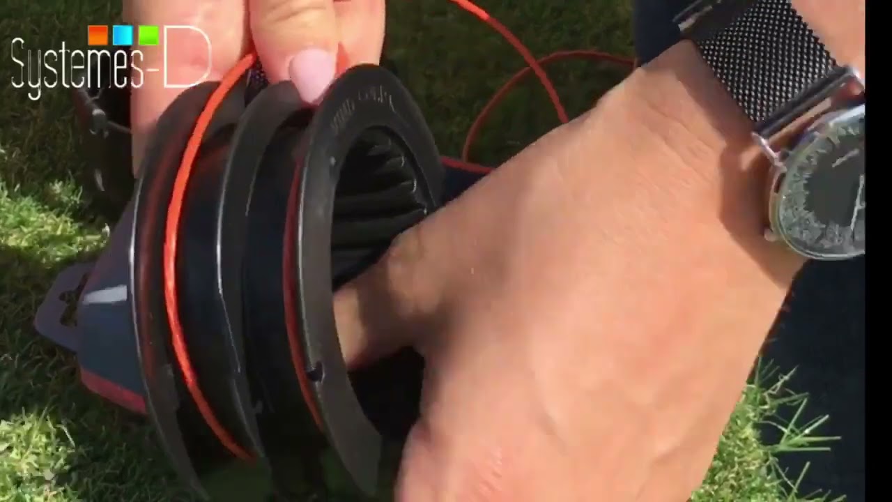 Systemes-D - Recharger le fil de votre coupe bordure ou de votre débroussailleuse Husqvarna