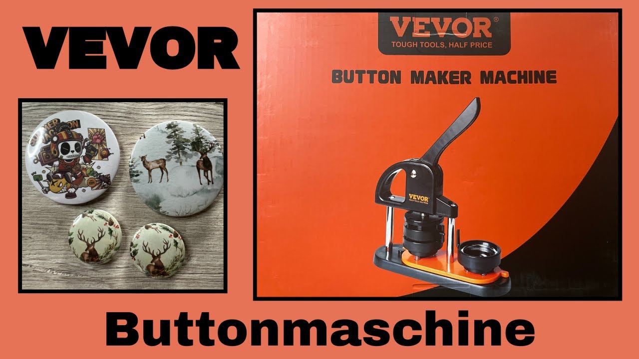 VEVOR❣️ Buttonmaschine - Buttons in 3 Größen 😍❣️
