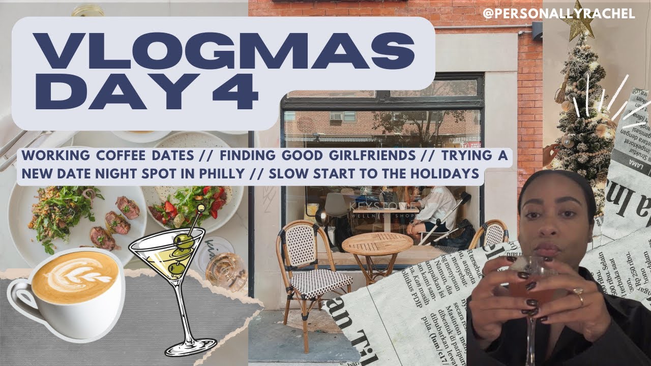 VLOGMAS DAY 4: the importance of good gfs // coffee work shop date // trying KIDDO in philly