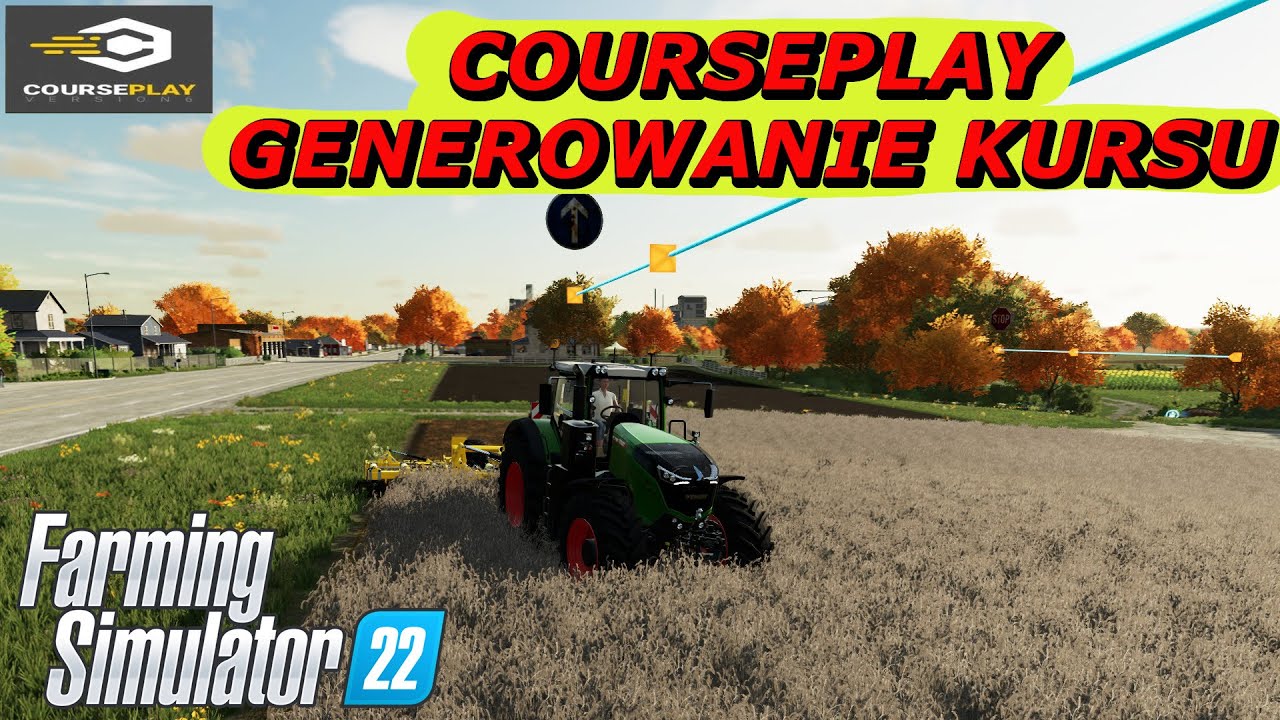 Courseplay generowanie kursu ustawienia Farming Simulator 22 fs22