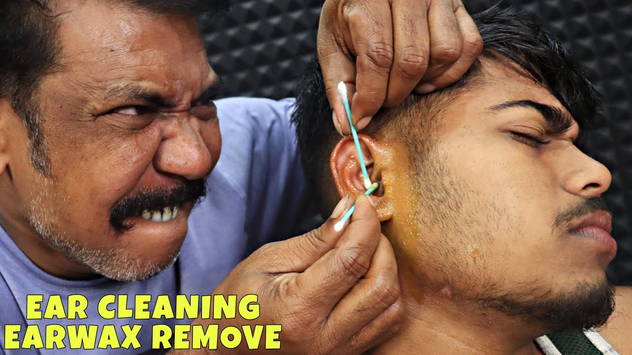 Ear Cleaning & Earwax Removal by Asim Barber | Head Massage & Neck Cracking | Hair Cracking | ASMR