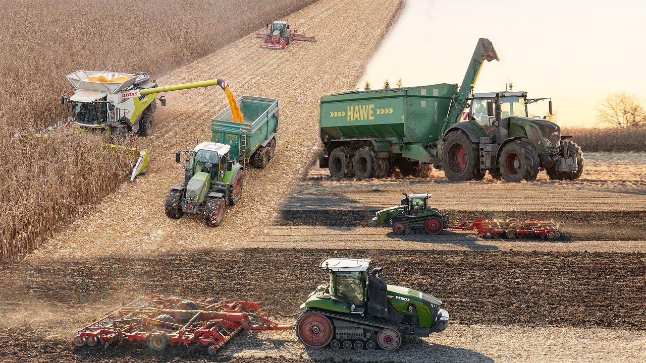 STORY | AgroSpol Michalovce | Spracovanie pôdy | 2 x FENDT 1167 | Kukurica 2023 | CLAAS | HAWE | 4K