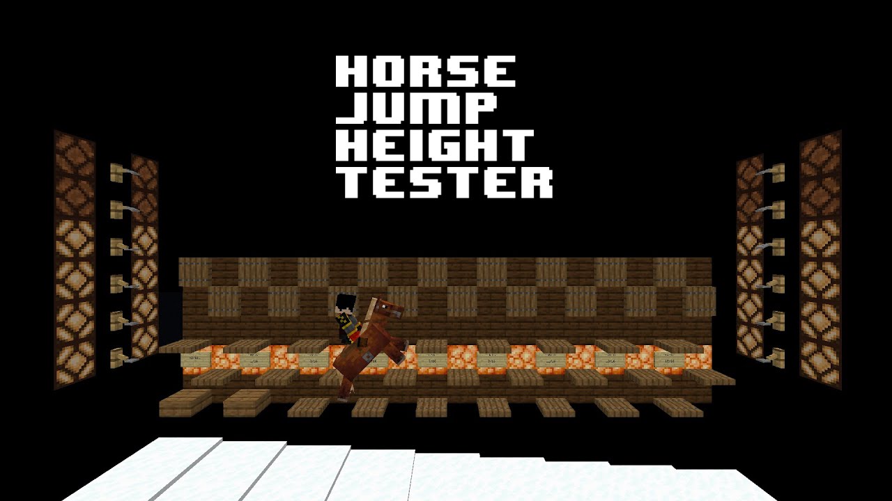 Horse Jump Height Tester | Minecraft