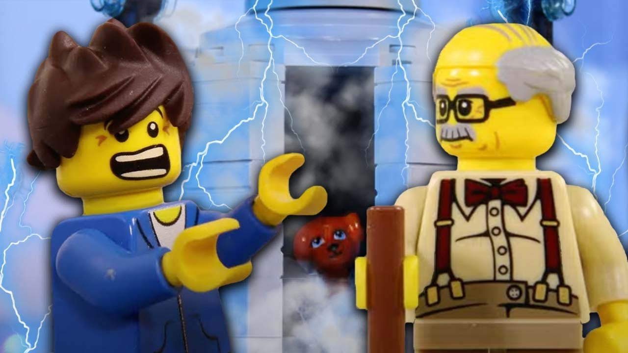 LEGO City Grandpa Dog Experiment STOP MOTION LEGO Billy's Grandpa Invention! | LEGO | Billy Bricks