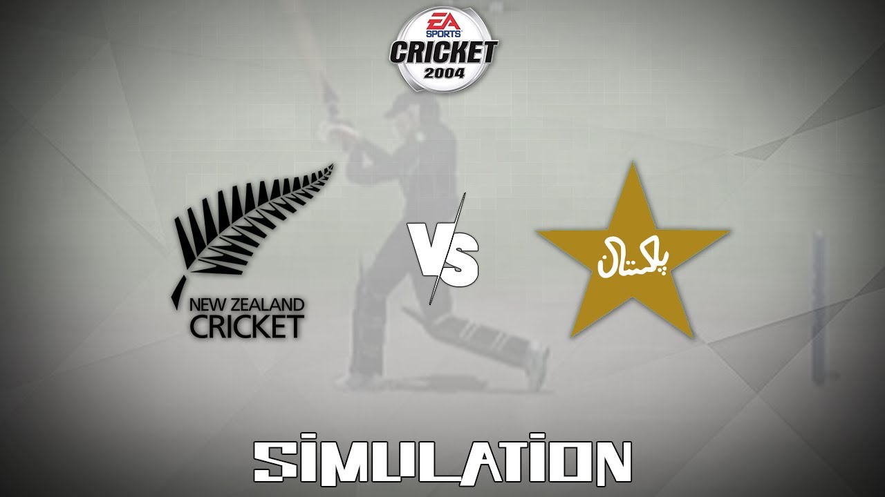 Cricket 2004 (2003) - Pakistan vs New Zealand [Gameplay Simulation]