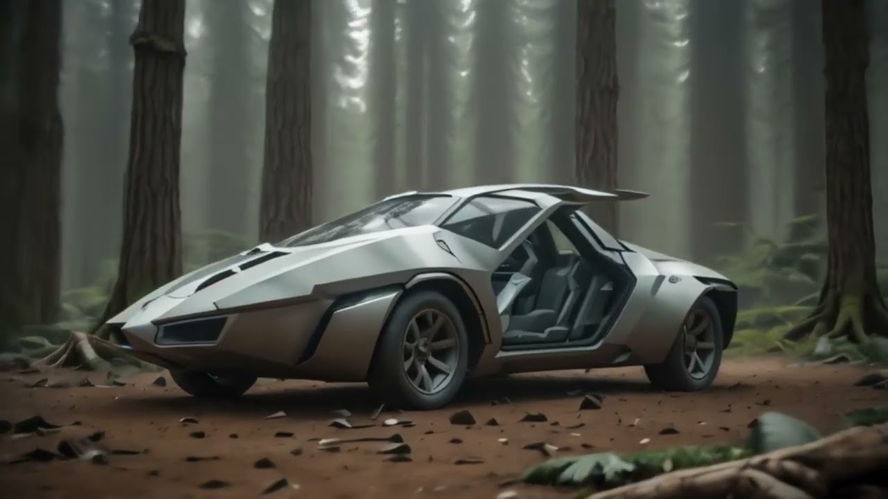 Coche futurista 2 JGF - Futurista, Nave, Bosque - Futuristic, Ship, Forest