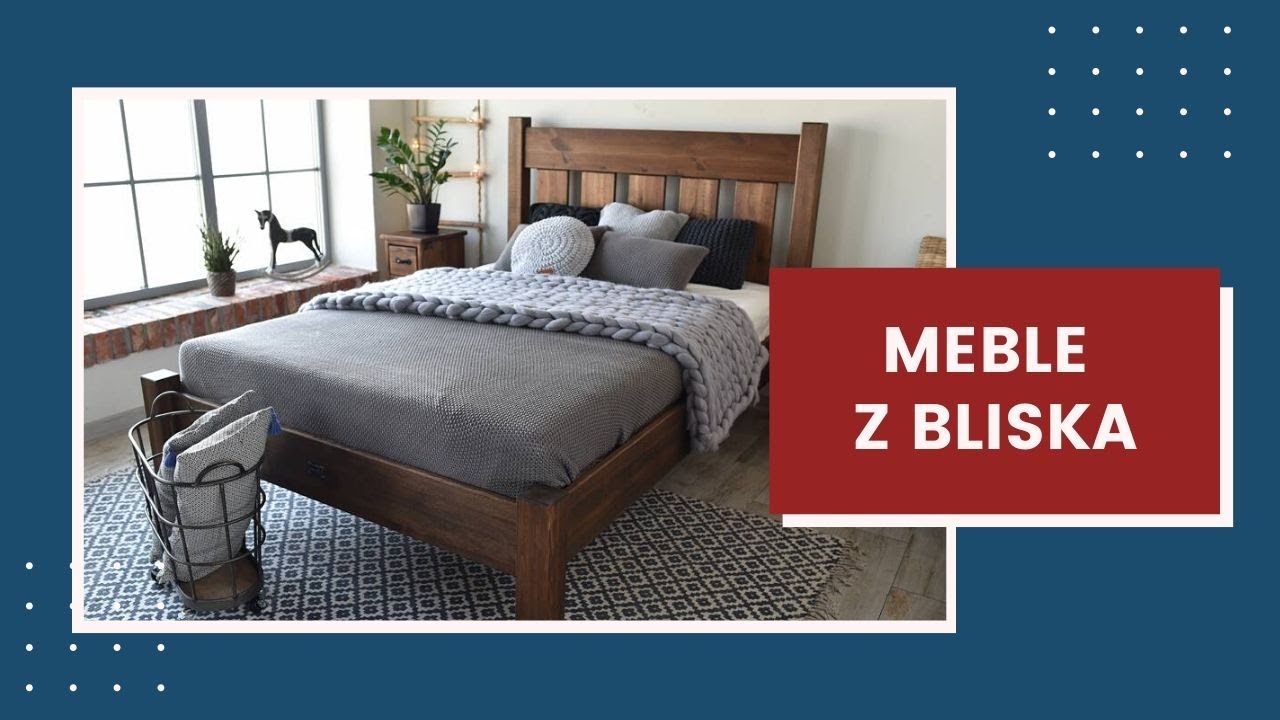 Meble z bliska | Ł&oacute;żko Drewniane Sosnowe Rustyk Mieszko II