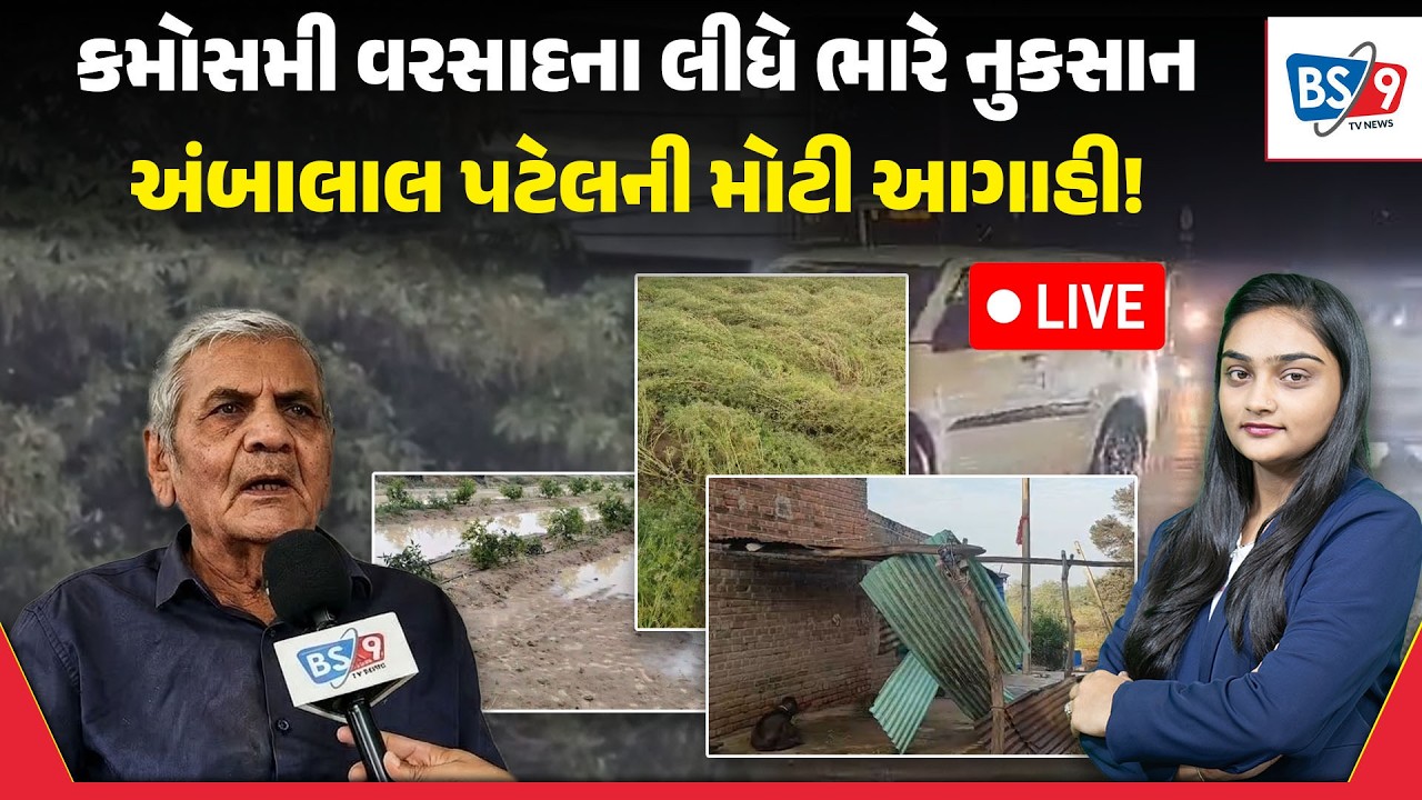Gujarat Weather।કમોસમી વરસાદે વિનાશ વેર્યો।આગામી દિવસોમાં હજુ પણ ખતરો। BS9 TV NEWS