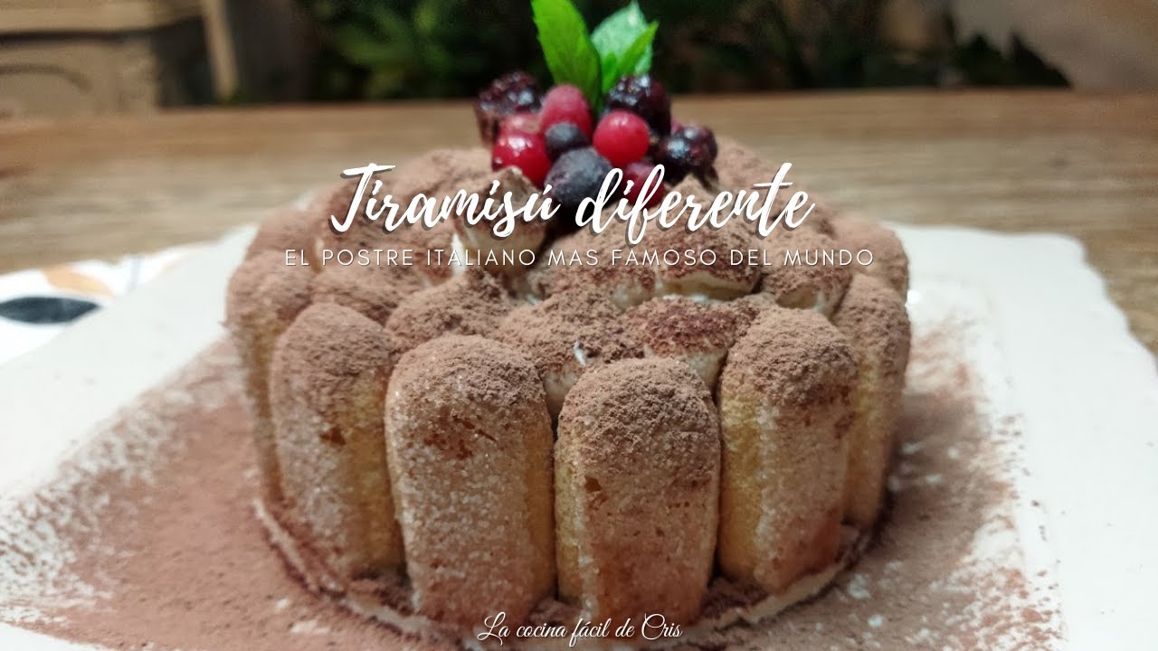 Tiramisu diferente, el postre italiano mas famoso del mundo, en versión super fácil y deliciosa.