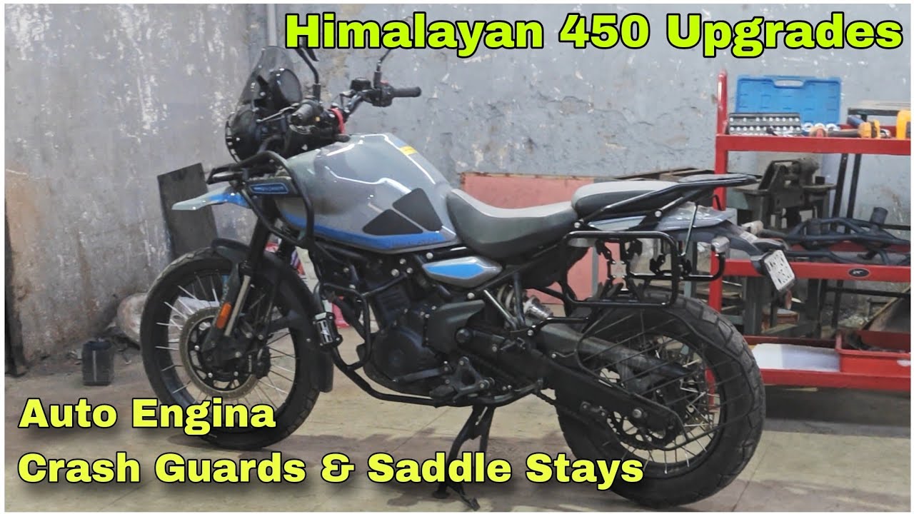 Himalayan 450 Mods | Auto Engina Crash Guards & Saddle Stays | Update on Accessories | DNA VLOGS