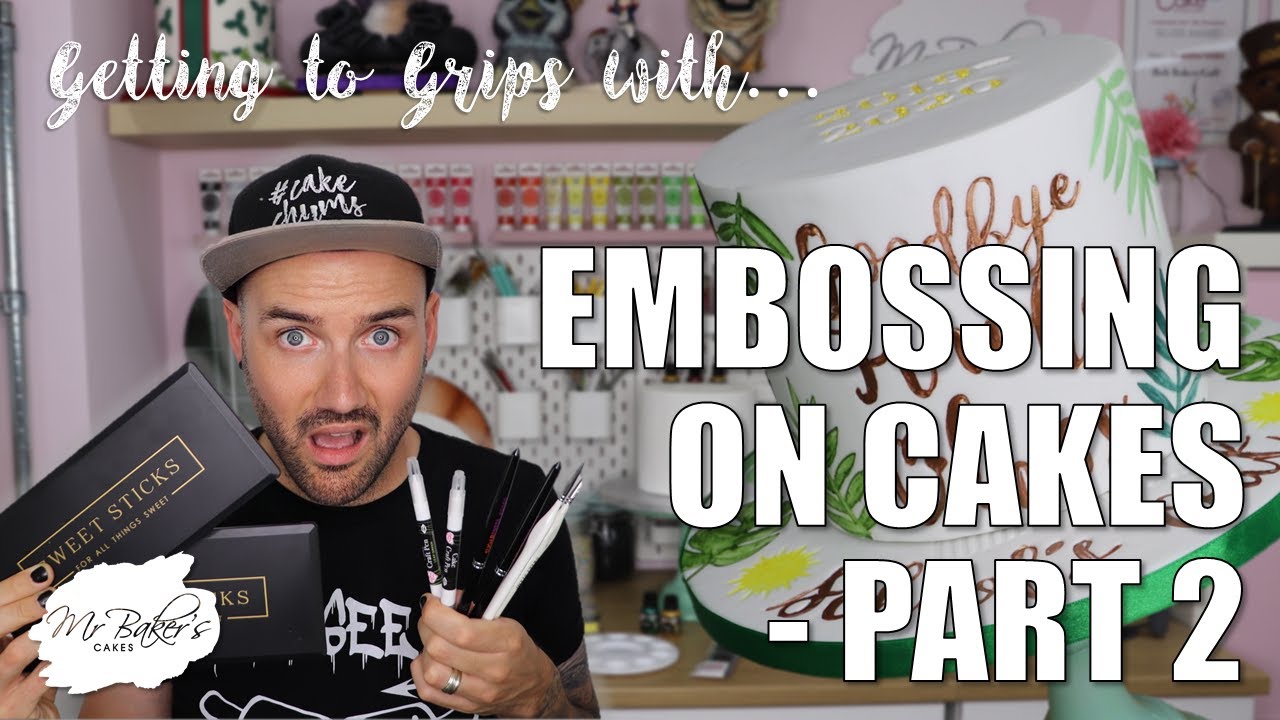 Getting to Grips with... Embossing on Cakes - PART 2 | Sweet Stamp, Sugar Press & PME Fun Fonts