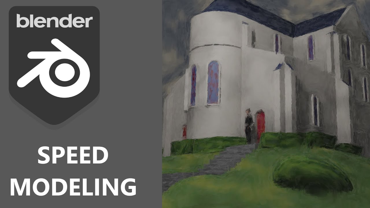 Blender Speed Modeling - Church Painting
